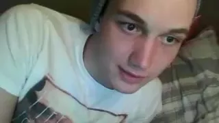 Twink wearing a beanie hat