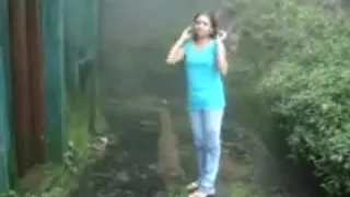 British Indian couple fuck in rain storm at hill station