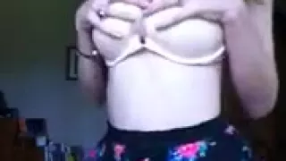 Horny blonde gets naked and plays with her feet