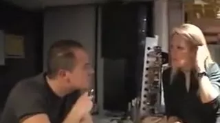 French chick rides a cock before cock sucking.