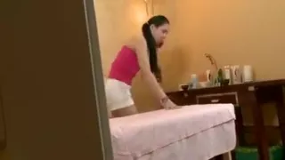 Sexy girl gets her tight young pussy massaged.