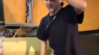 Beautiful blonde takes two dicks in her holes.