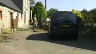 Male and female get fucked by their master.