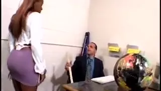 Ebony dominating white boy-friend