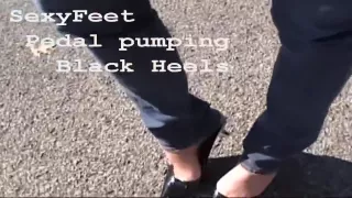 Black Heels Pedal pumping=