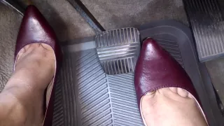 Driving in heels