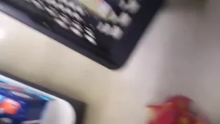 Grocery shopping in high heel thongs