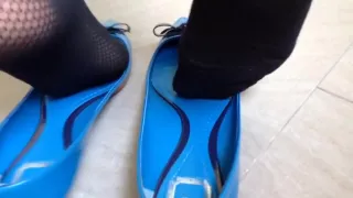 Specifically double popping dior flats