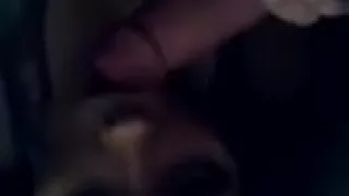 Brunette sucks and gets it doggy pov