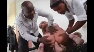 Two BBC double penetration a white chick