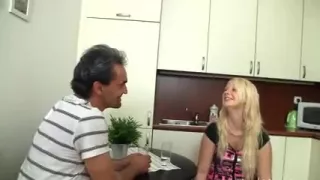 old man juvenile girl - Sweet Lara with Old Friend