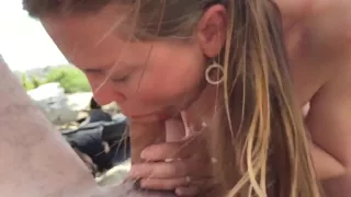 Cocksucker at the beach