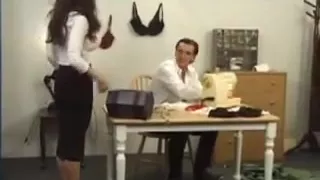 Big Boobed Babe gets fucked by the Bra Maker