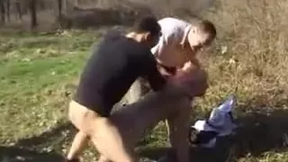 Submissive French Babe Gets Her Holes Fucked Outdoor