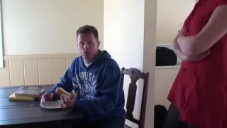 They spit and on my sandwich