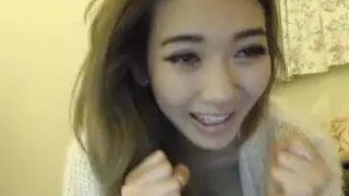 Beautiful Asian teen with perfect body shows all.