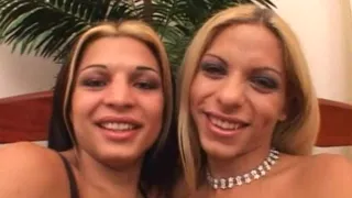 Two lustful t-girls hungrily ass licking and hot fucking with to