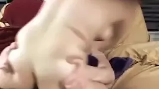 Big ass bimbo rides cock on adult webcam