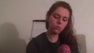 beautiful brunette sucks and fucks 4 - blowjob and hj