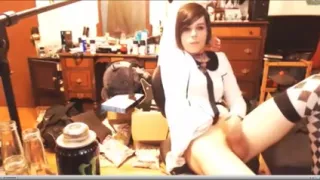 tranny webcam wank 1