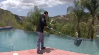 Ebony gal fucks the pool boy