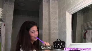 Real lesbian couple make a pussylicking video