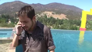 Sexy nympho enjoys a poolside reaming