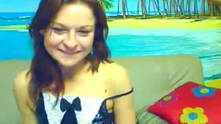 Girl with small tits nude in cam