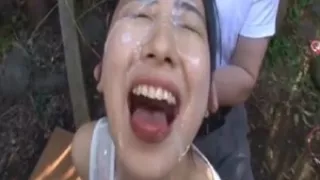 Jaanese facial aftermath!