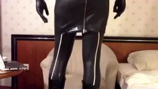 Crossdresser, Kleid, Schwuler Sex, Latexsex