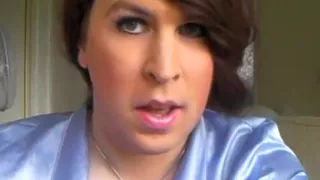 Lucy Fox in sexy blue lingerie