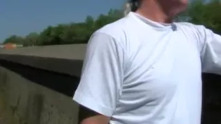 Denial Outdoor Handjob