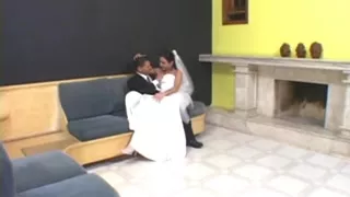 Hot tranny fucks guy from behind after wedding