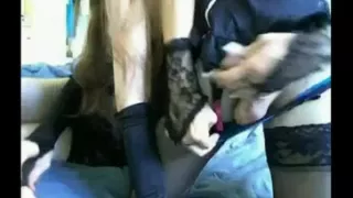 Teen shemales webcam sucking session