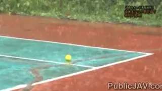 Teen Japanesse tennis player teased in front of teammates
