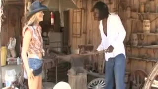 Cowgirl gets a BBC in her pussy and ass