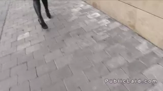 Czech amateur from public banged in hotel room