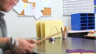 Uniformed college ho fuck