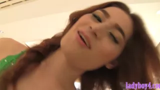 Asiático, Culo, Travesti, Shemale