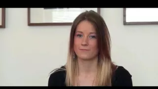 A pretty hungarian girl with tight fit body does a casting