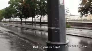 Hungarian babe from the street fucked pov in flat