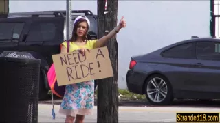 London Smith barely fucked and facialed by pervert stranger