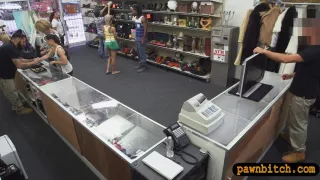 black boyfriend  pawning her girlfriends pussy at the pawnshop