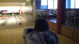 Nessa Devil in amateur girl gives ultimate blowjob in a bowling alley
