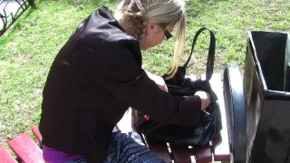 Ivanka in outdoor porn video of a chick sucking a dick