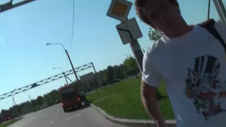 Abbey in outdoor blowjob scene with an amateur hot bimbo