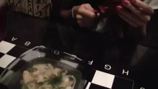 Megan in oral sex scene featuring a real amateur couple