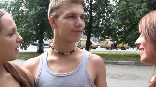 Grace & Madelyn in two hot pick up girls having hard sex with a guy