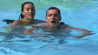 Viktoria in sex tape video with a couple having oral sex