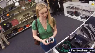 Sweet girl pawns her yummy pussy and pounded for a necklace